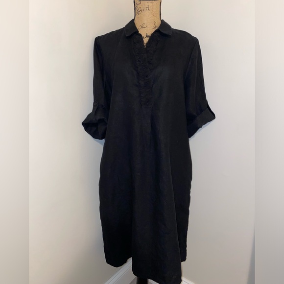 Chico’s Linen 3D Floral Dress - Picture 6 of 16